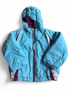The North Face Toddler 4T Blue Hooded Puffer Jacket Winter Coat